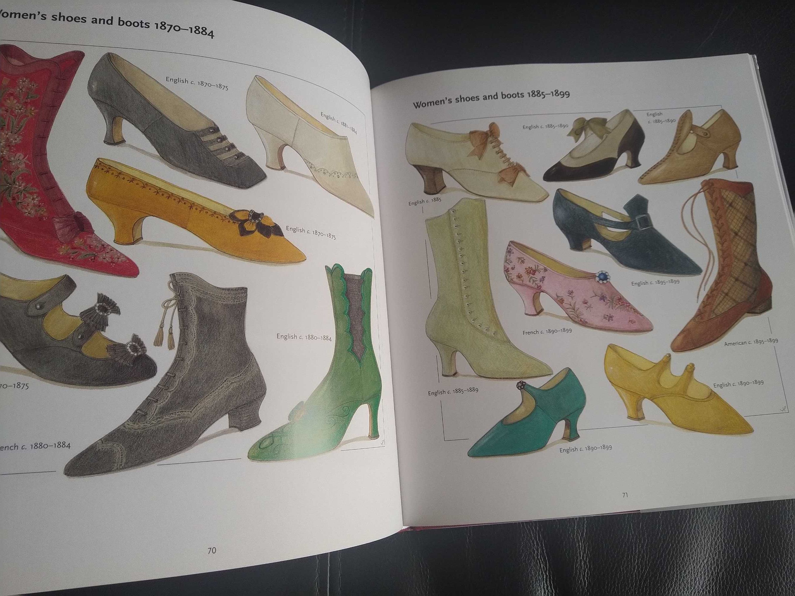 Moda sapatos. "Shoes" mais de 2.000 ilustrações. Livro de referência