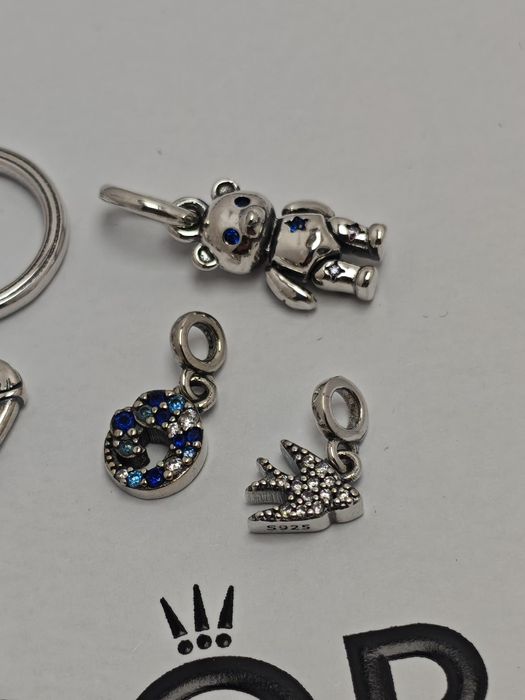 Komplet zawieszek i ogniwek do bransoletki S925 ALE