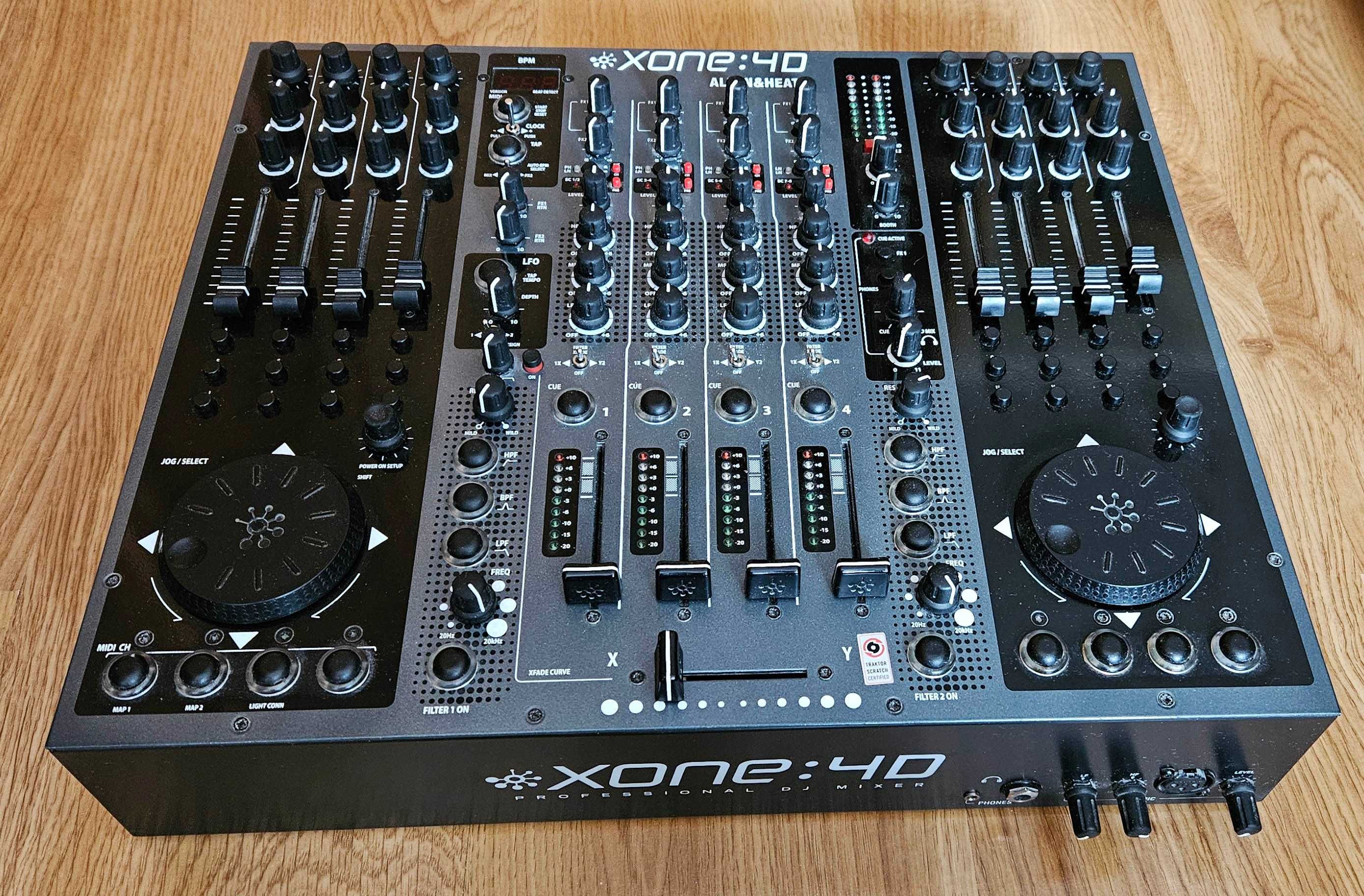 Mixer Kontroler ALLEN & HEATH Xone:4D, Case, torba, Traktor Scratch
