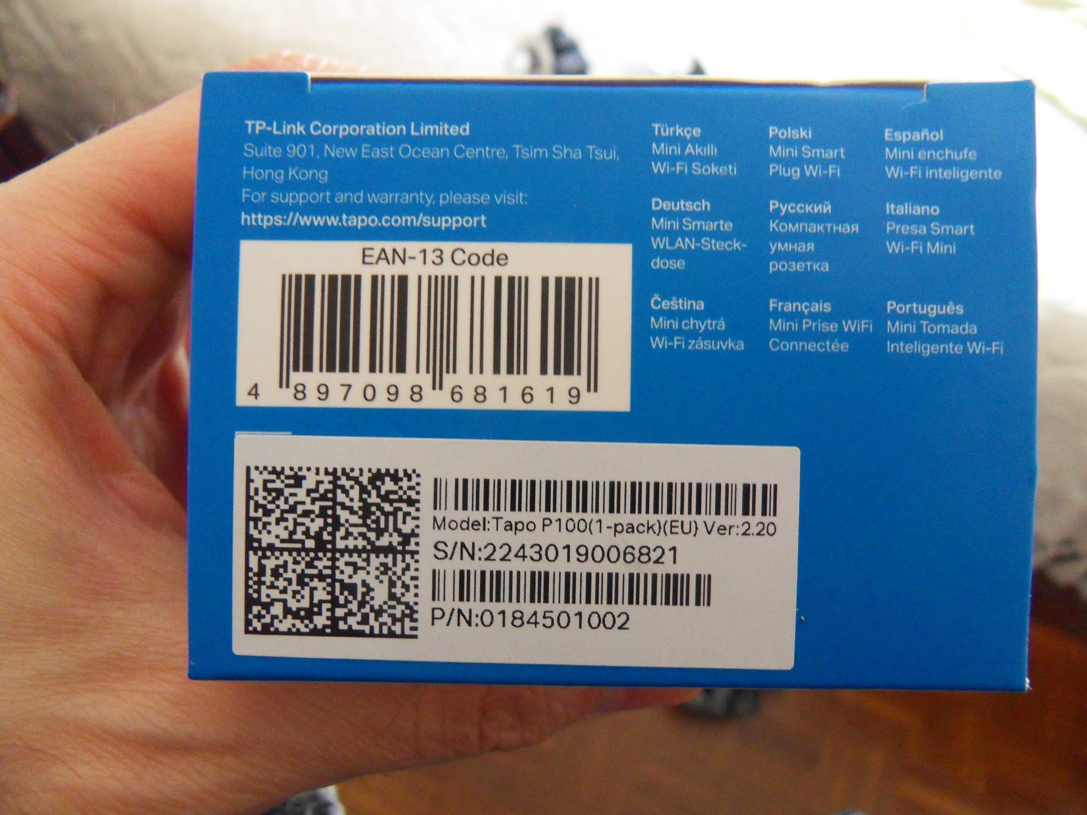 Tomada Inteligente TP-Link Tapo P100 Mini Smart Wi-Fi (Como Novo)