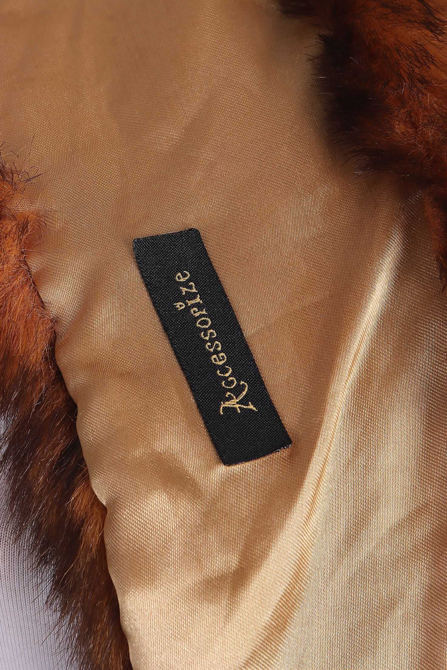 ACCESSORIZE futrzany kołnierz szal dopinka sztuczne futerko lux 114x18