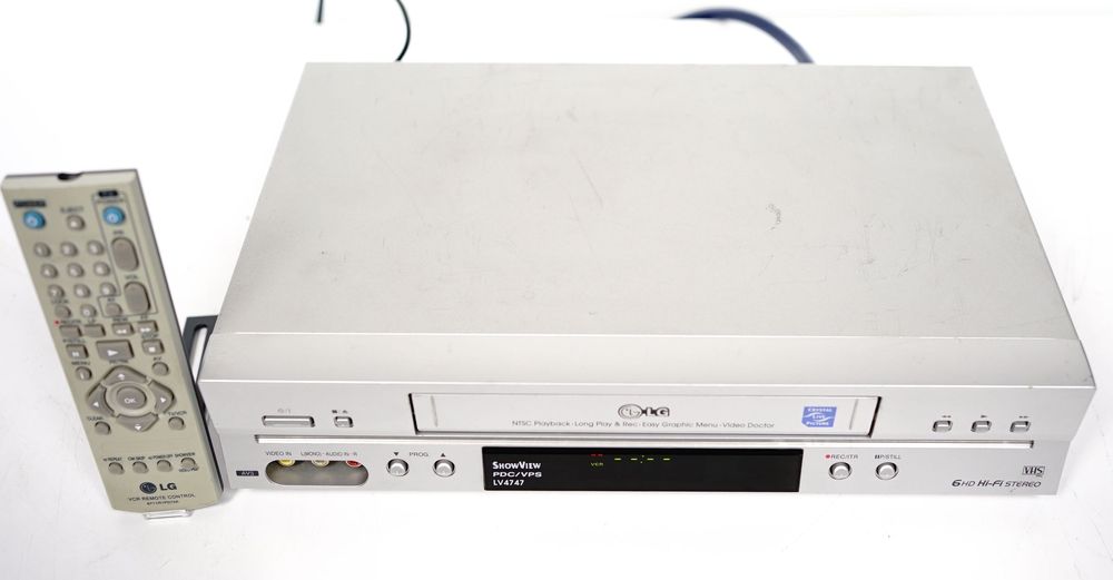 Magnetowid 6-głowicowy LG LV4747 NTSC System.popr.obrazu LP/SP Hi-Fi S