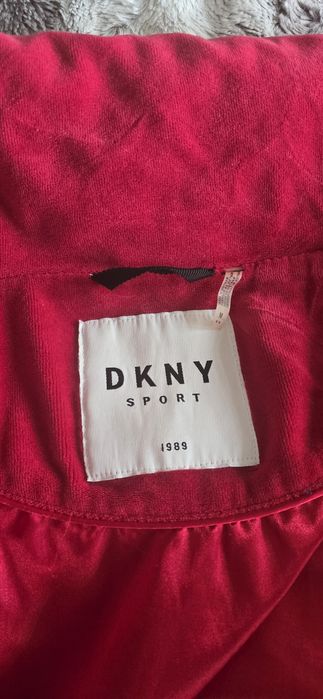 DKNY kurtka zimowa  welur aksamit M L