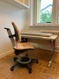 Biurko Kettler + krzesło moll, wszystko regulowane pod wzrost dziecka