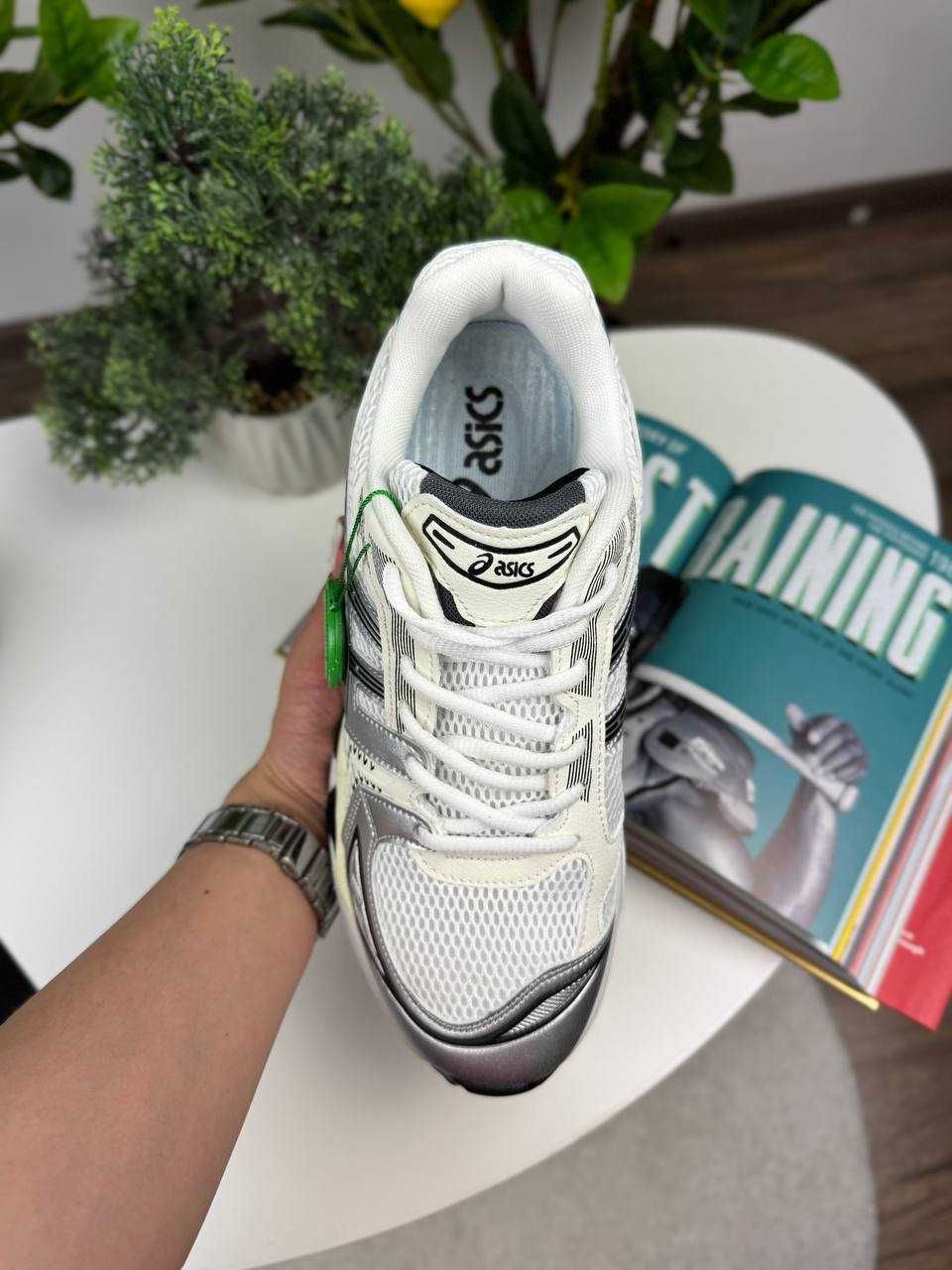 Кросівки Asics Gel-Kayano 14 White Silver Black / кроси Асікс Каяно 14