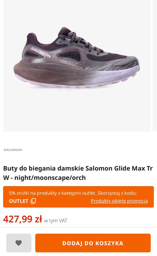 Salomon Glide Max TR buty do biegania trail 41 1/3