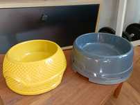 5 nowych misek plastikowych dla psa