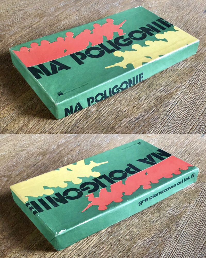 Stara gra startegiczno wojskowa NA POLIGONIE retro PRL KOMPLET vintage