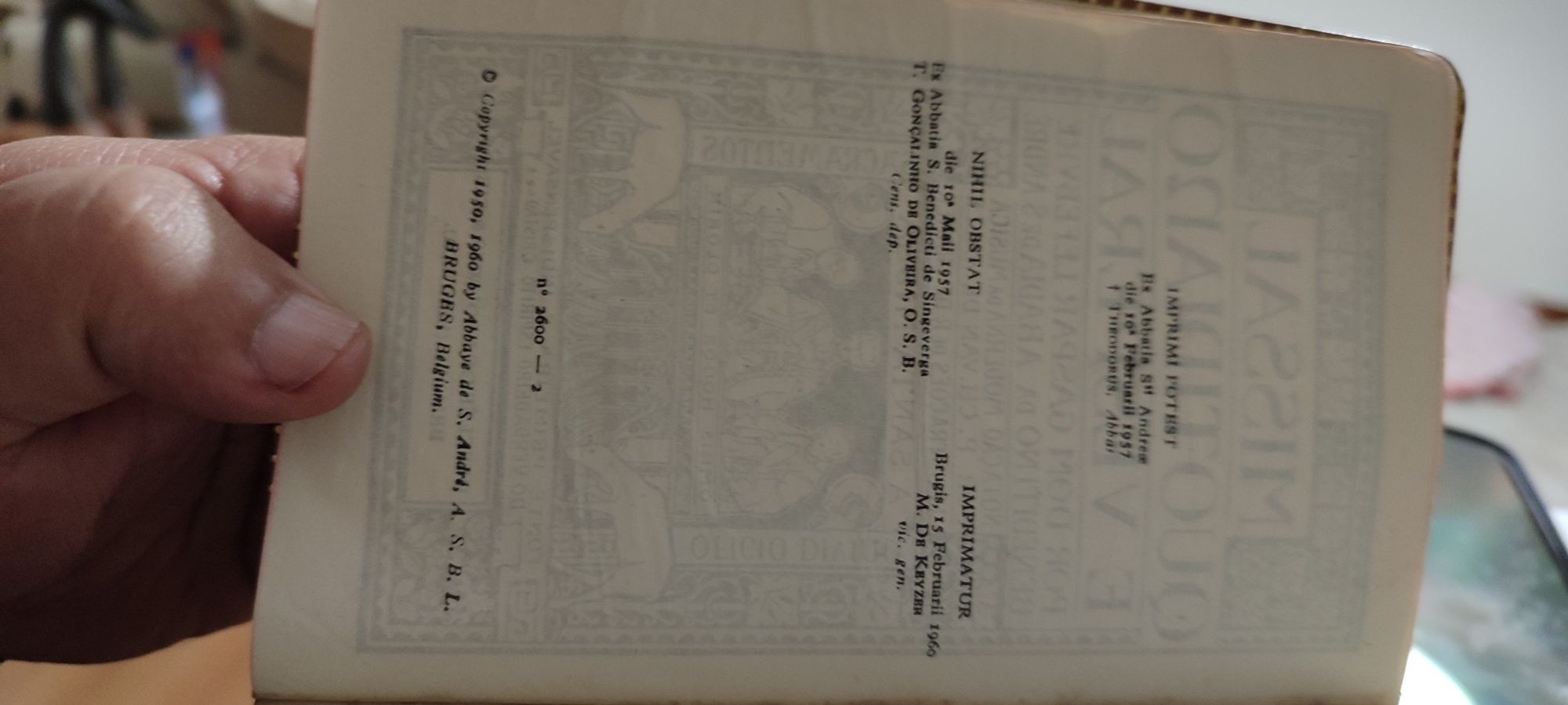 Missal Quatidiano e Vesperal _LEFEBVRE  1957
Missal Quatidiano e Vespe