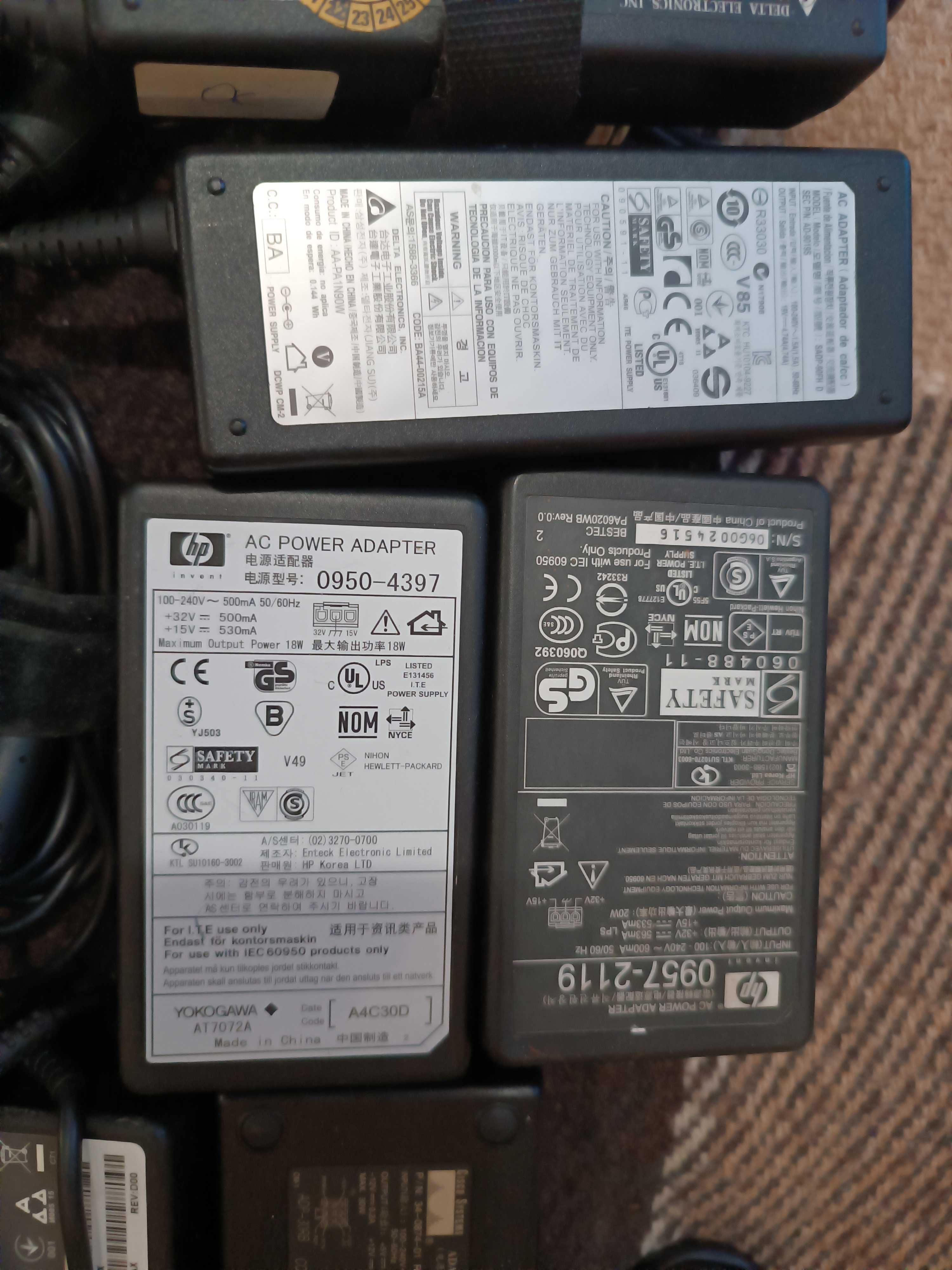 Блоки питания Dell Lenovo Toshiba HP Samsung Asus Acer Fujitsu и др.