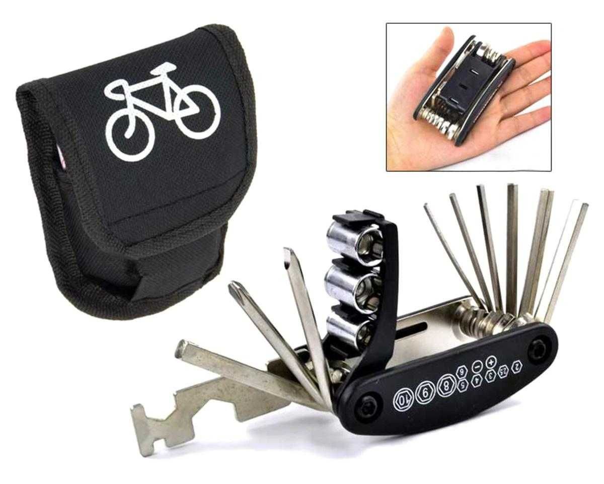 NOWE! Zestaw naprawczy do roweru klucze rowerowe imbusy łatki etui .