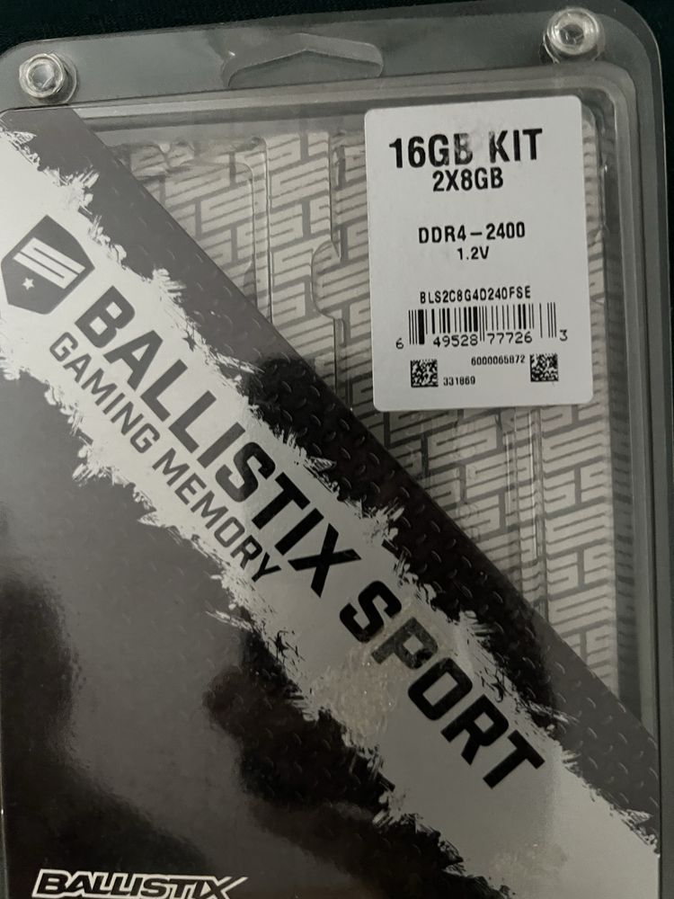 Pamieć DDR4 Crucial Balistix Sport Red 2x8Gb (16gb)