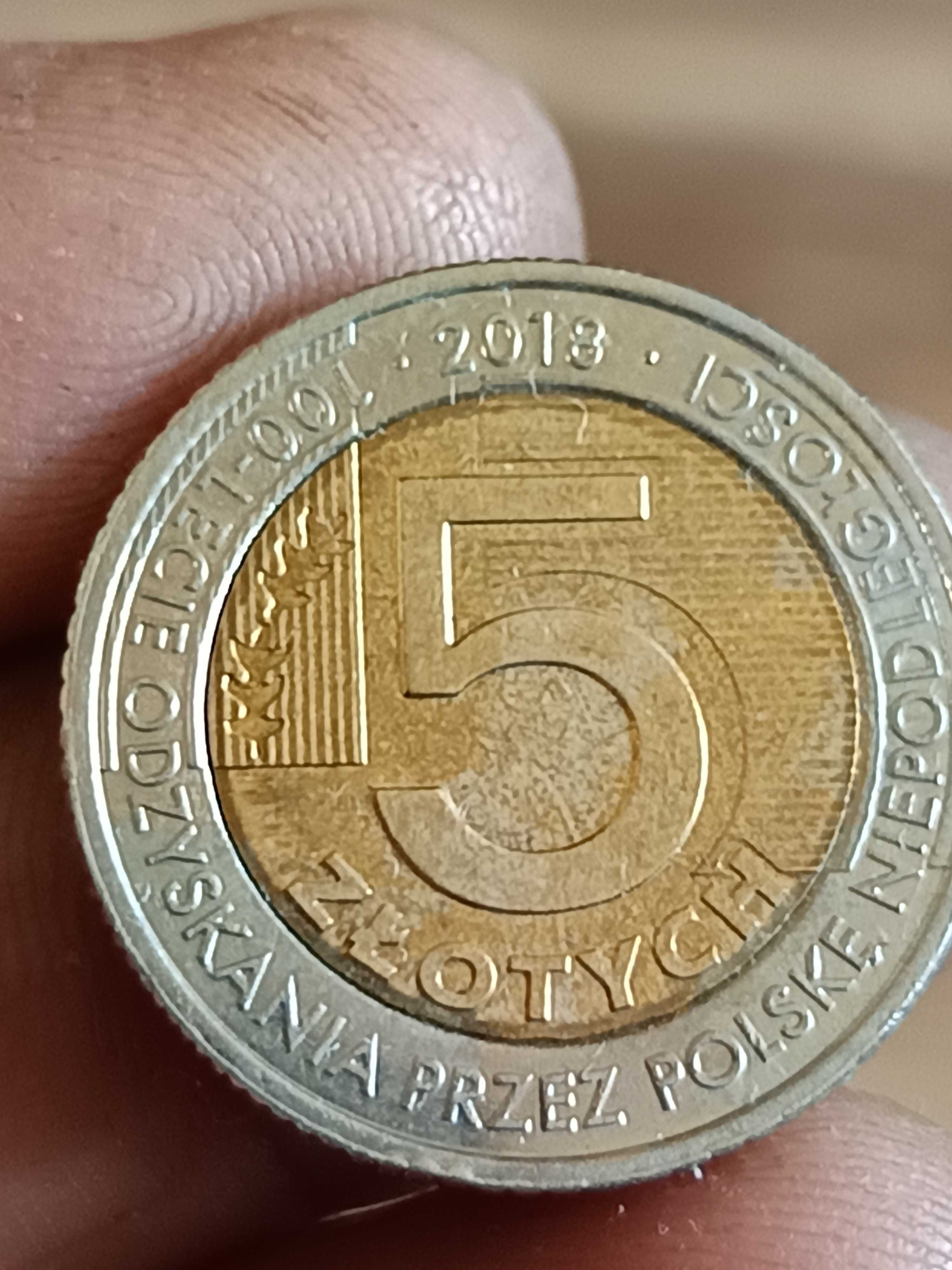 Sprzedam 5 zloty 2018 r