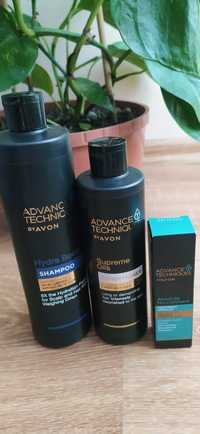 Avon zestaw szampon do włosów odżywka ampułka odżywiająca