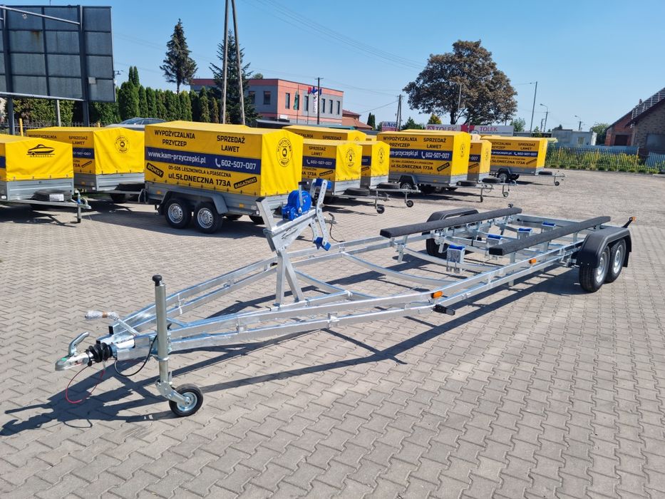 Przyczepa podłodziowa dwuosiowa  Dmc do 2700 dł 880 cm PRODUCENT