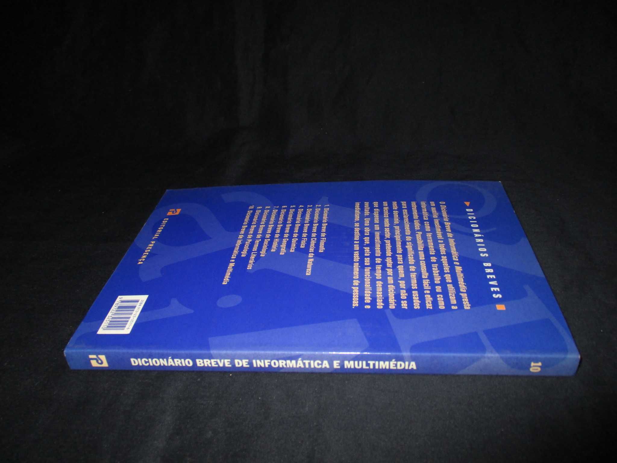 Livro Dicionário Breve de Informática e Multimédia Editorial Presença