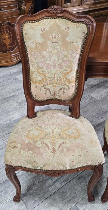 Unikatowy Francuski Rozkładany Stół + 4 Krzesła