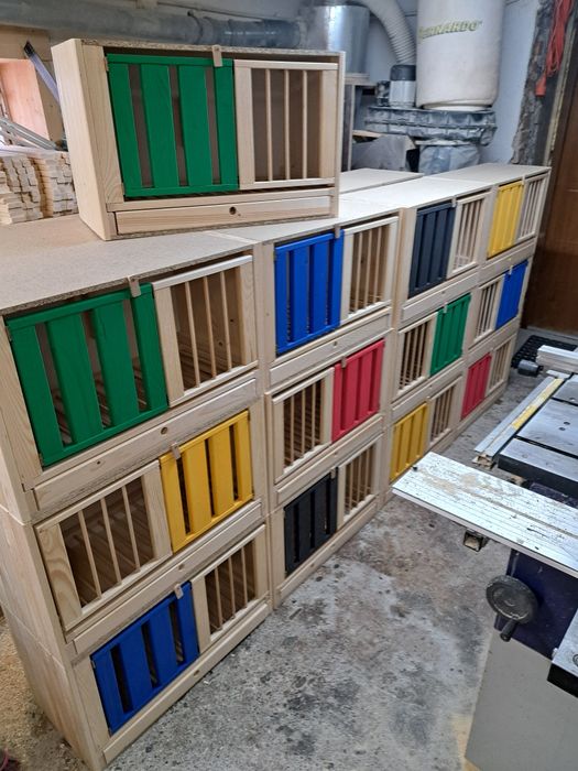 Cele lęgowe z rusztem dla gołębi