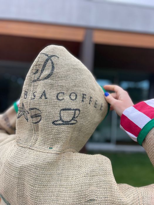 Casaco de saco de café Coffee Bag Jacket Coat