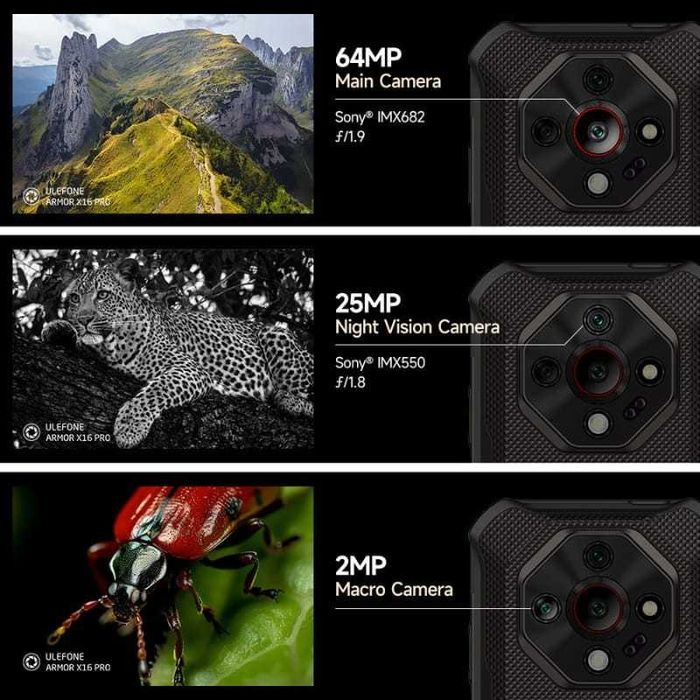 Ulefone Armor X16 Pro 5G 8GB/256GB IP69K 2.4GHz