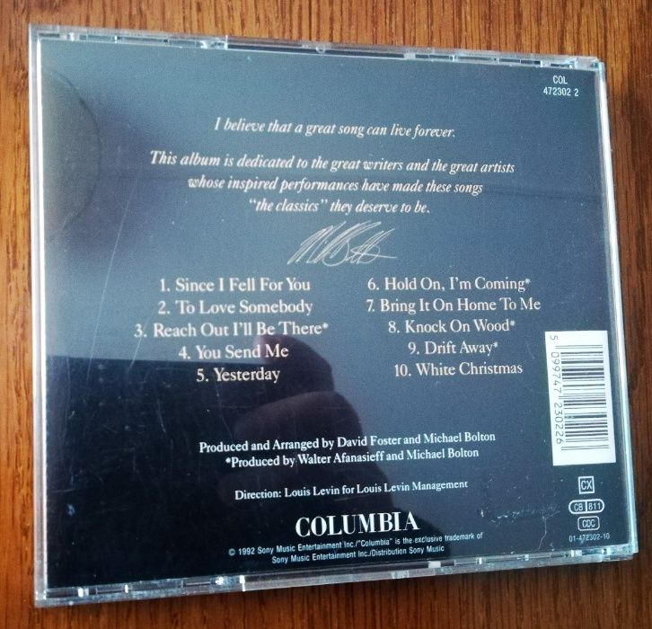 CD | Michael Bolton | Timeless The Classics (Ano 1992)