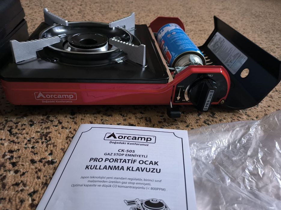 Газова плита з балоном нова переносна в кейсі