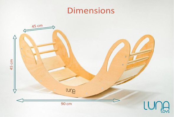 Деревяна качалка smile