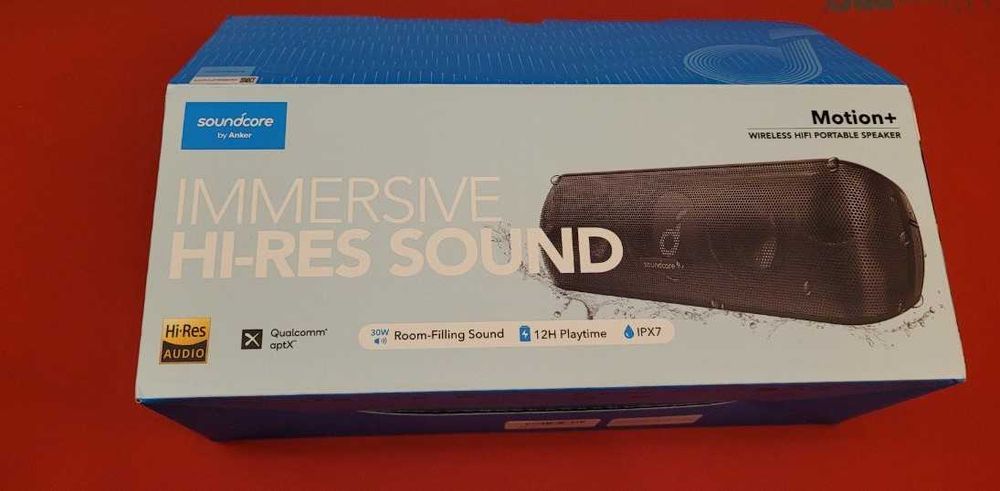 Портативна колонка Anker SoundCore Motion+ Black. Чохол в подарунок!