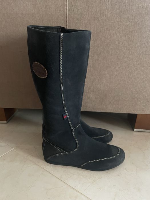 Tommy hilfiger kozaki zamszowe r 39