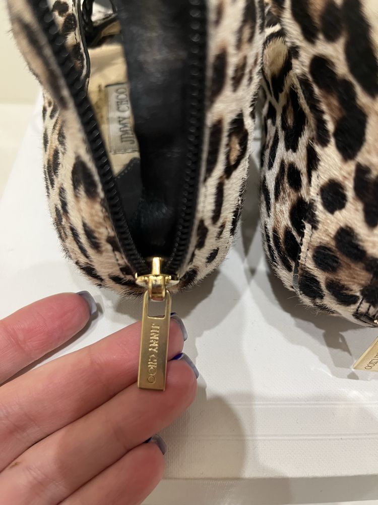 Леопардовые босножки Jimmy Choo