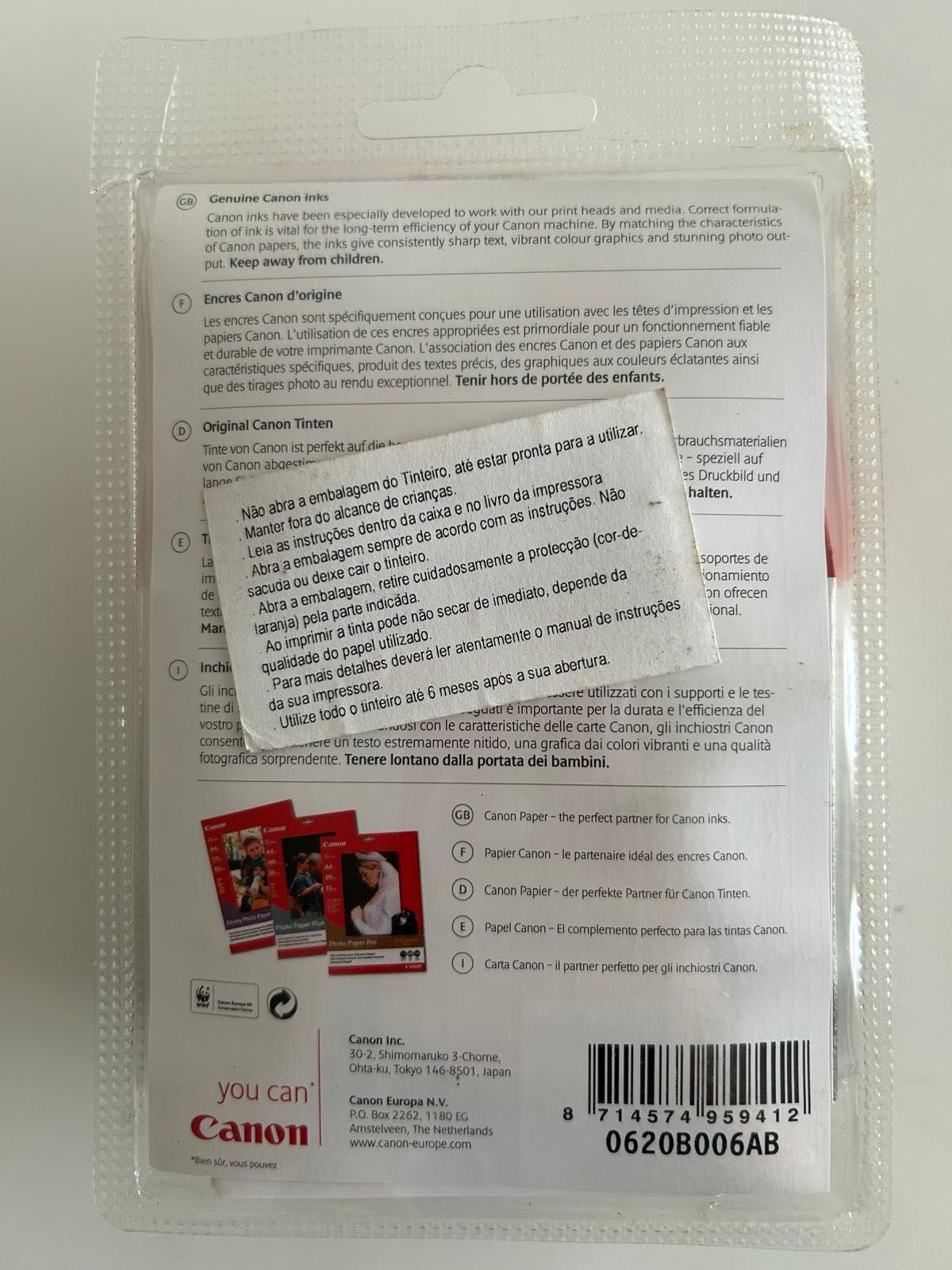 Canon Tinteiro Canon CLI 8BK Preto novo