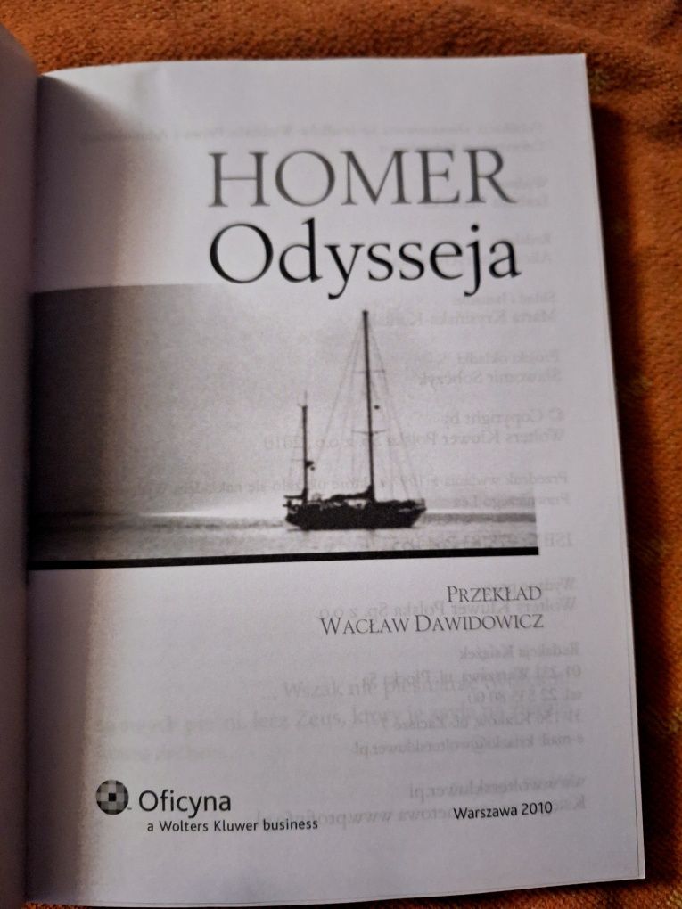 Homer Odysseja Nowa ksiazka