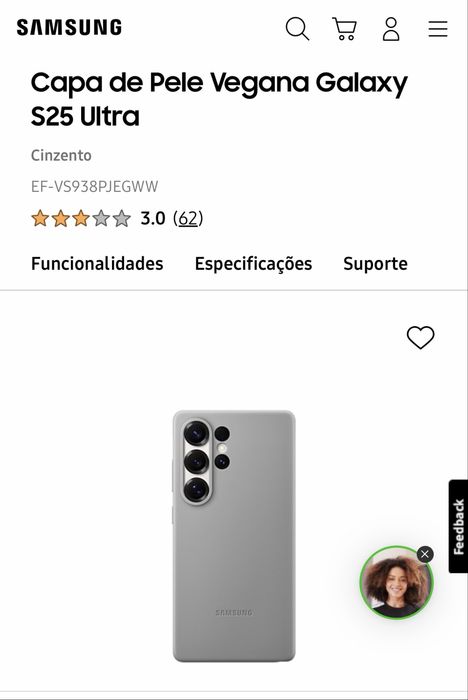 Vendo Capa ORIGINAL SAMSUNG - S25 Ultra