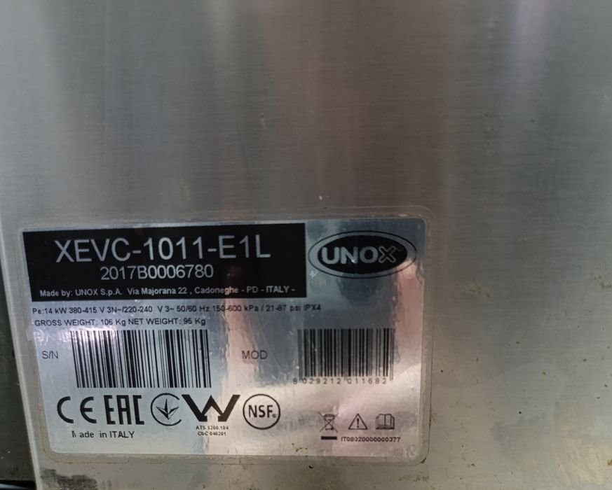 Пароконвектомат. Пароконвектомат Unox. Unox XEVC1011-E1L