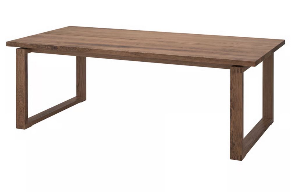 Mesa, chapa de carvalho velatura castanha