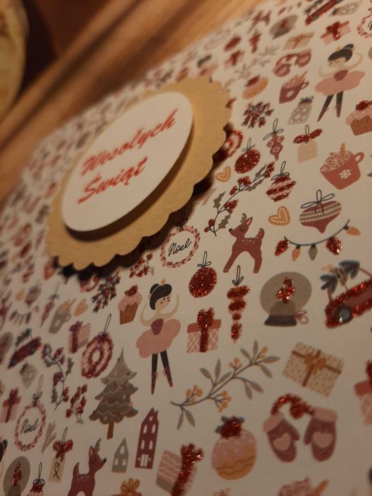 Boże Narodzenie, kurtka ręcznie wykonana