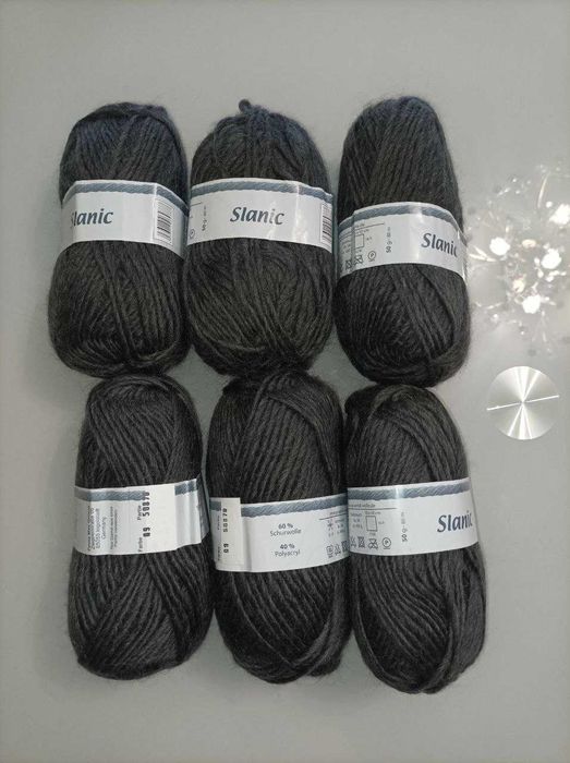 Нитки для вязания, полушерсть фирмы Slanic
