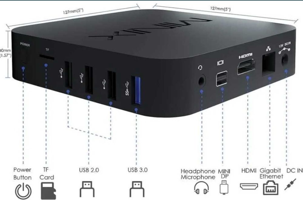 Minix Z83-4 Home 64GB eMMC Windows 10 X5-Z8350 Quad-Core Mini PC WiFi
