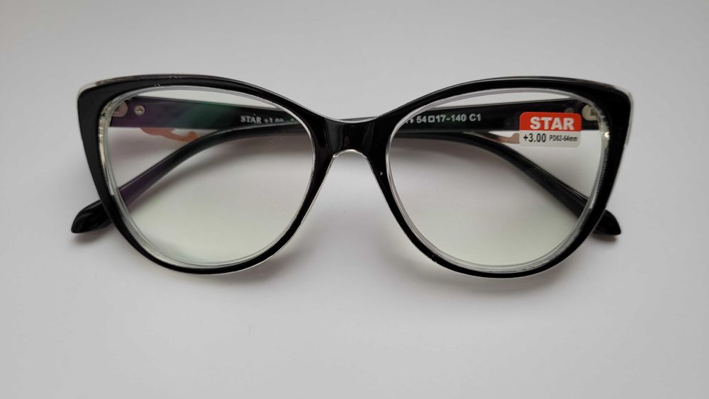 Очки женские для зрения плюс  Blueblocker в пластиковой оправе