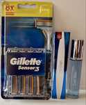 Gillette sensor 3 + perfumy meskie 30 ml GRATIS