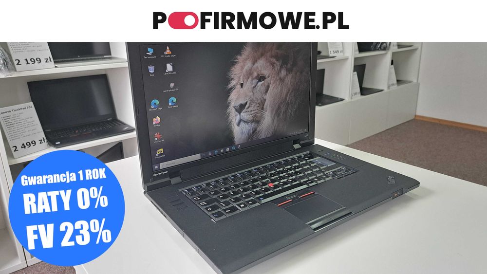 Budżetowy Lenovo ThinkPad L512 15" i3 4GB DVD SSD Radeon Klasa A
