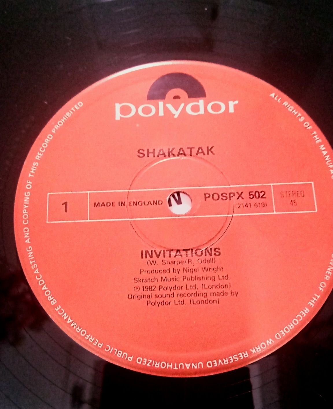 Shakatak, Invitations 12" maxi single