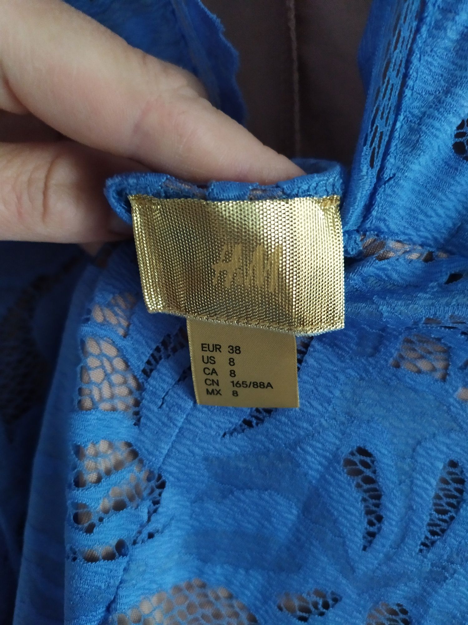 NOWA Koronkowa sukienka mini, H&M, rozmiar 38