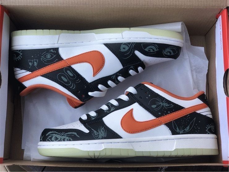 Кроссовки Nike Dunk Low Halloween Найки Данки Хеловин Свечение в темно