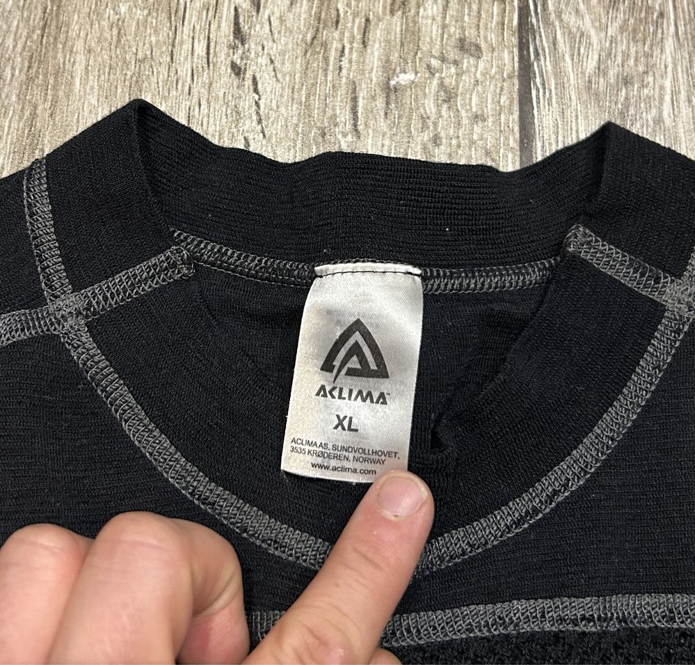 Męska Bluzka termoaktywna ACLIMA NORWAY WoolNet Wełna Merino Softs XL
