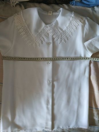 Новая белая блузка для школы