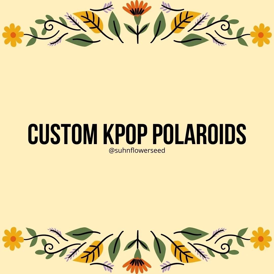 K-pop polaroids personalizadas