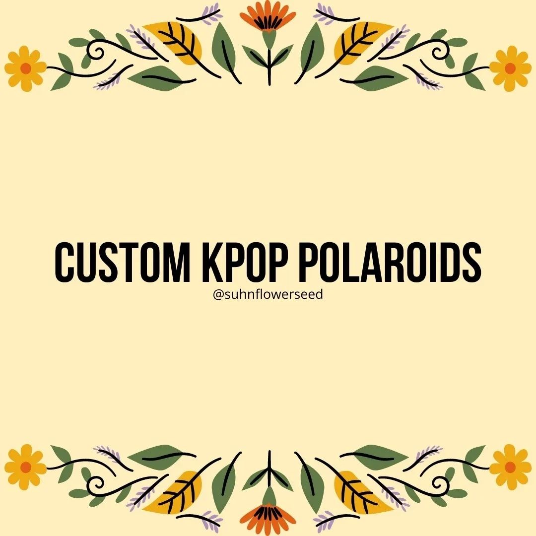 K-pop polaroids personalizadas