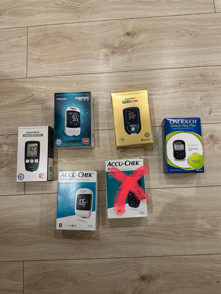 Glukometry accu-chek, abra, onetouch