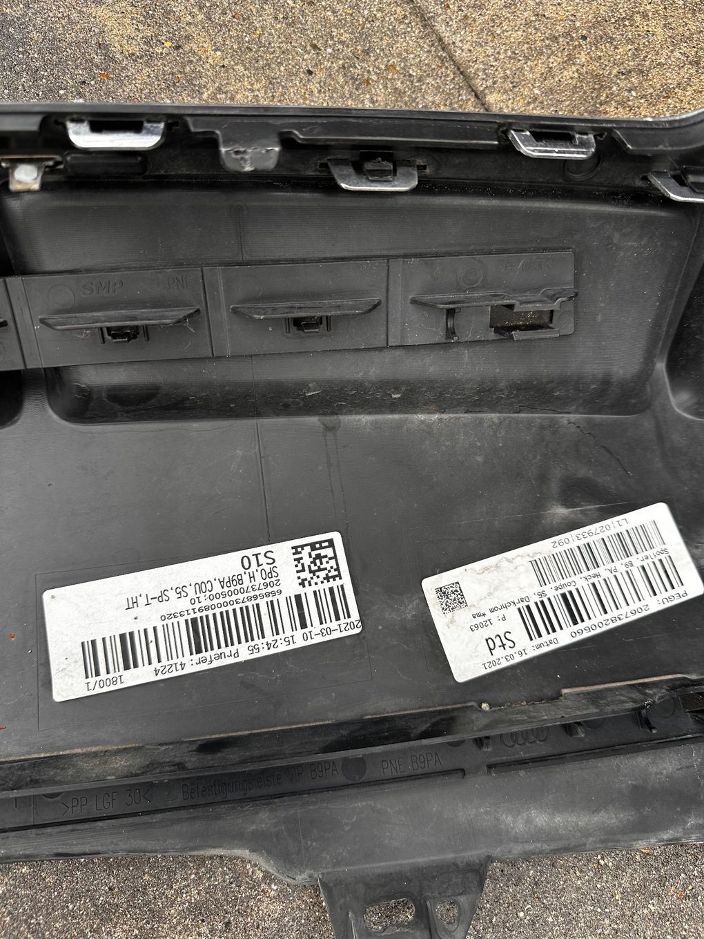 Dyfuzor tylny Audi S5 / A5 B9.5 – oryginalny spoiler‑dyfuzor zderzaka